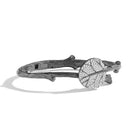 Michael Aram Botanical Leaf Bangle Bracelet with Diamonds - Black Rhodium, alternate view