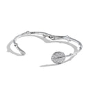 Michael Aram Botanical Leaf Bangle Bracelet with Diamonds - Silver, alternate view