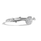 Michael Aram Botanical Leaf Bangle Bracelet with Diamonds - Silver, alternate view