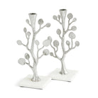 Michael Aram Botanical Leaf Candleholders — Silver