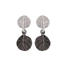 Michael Aram Botanical Leaf Earrings with Diamonds, alternate view