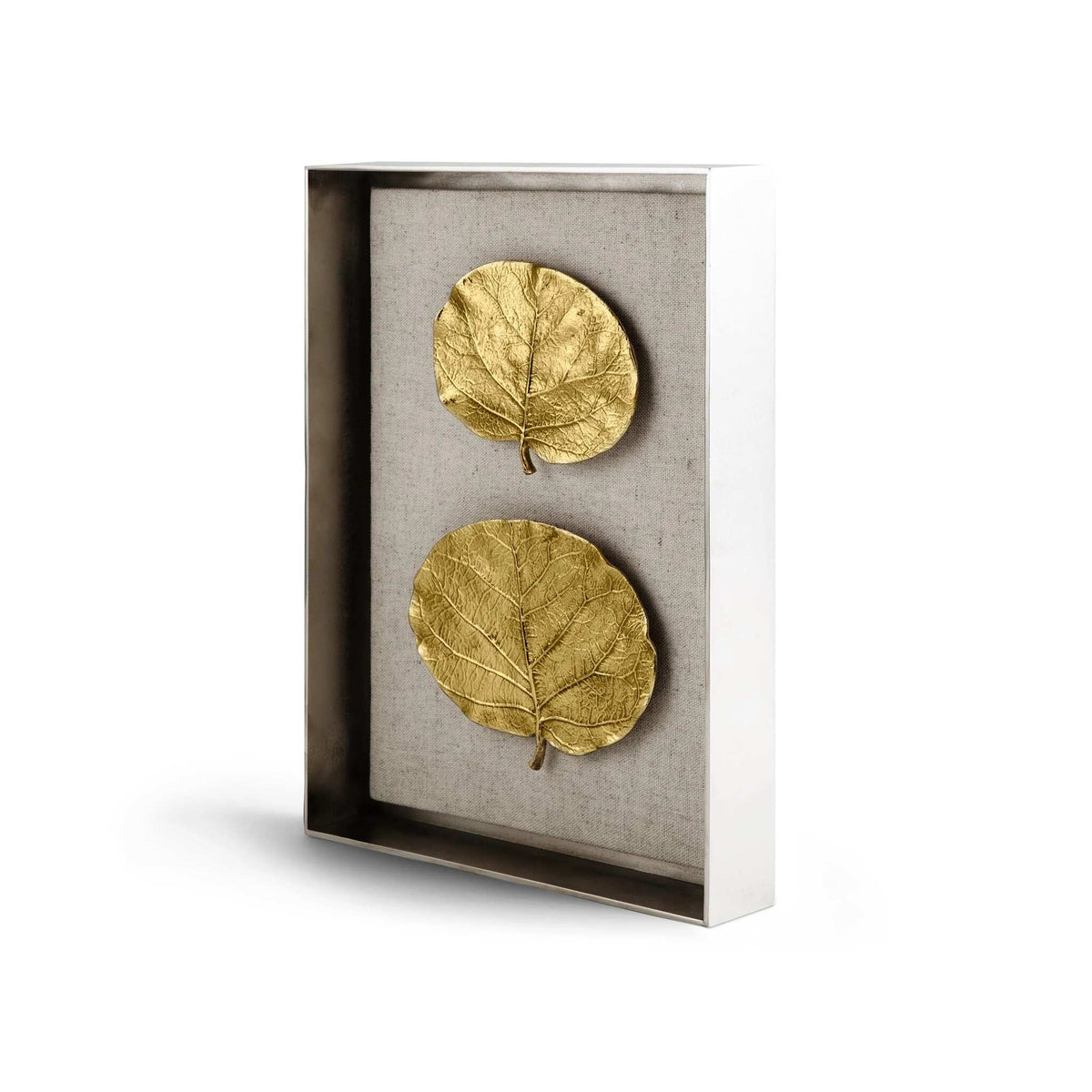 Michael Aram Botanical Leaf Fabric Shadow Box Wall Sculpture, alternate view