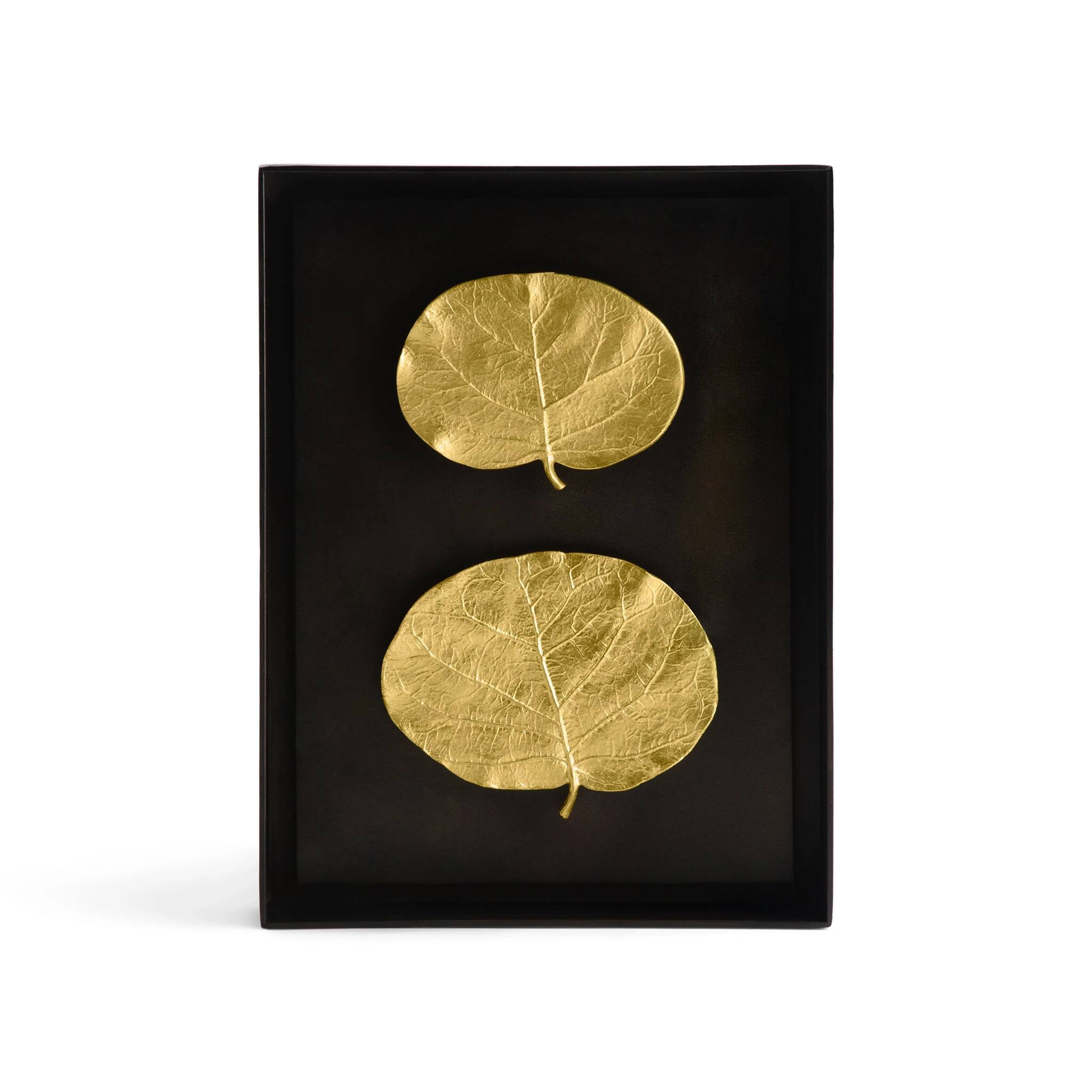 Michael Aram Botanical Leaf Shadow Box Wall Sculpture — Gold