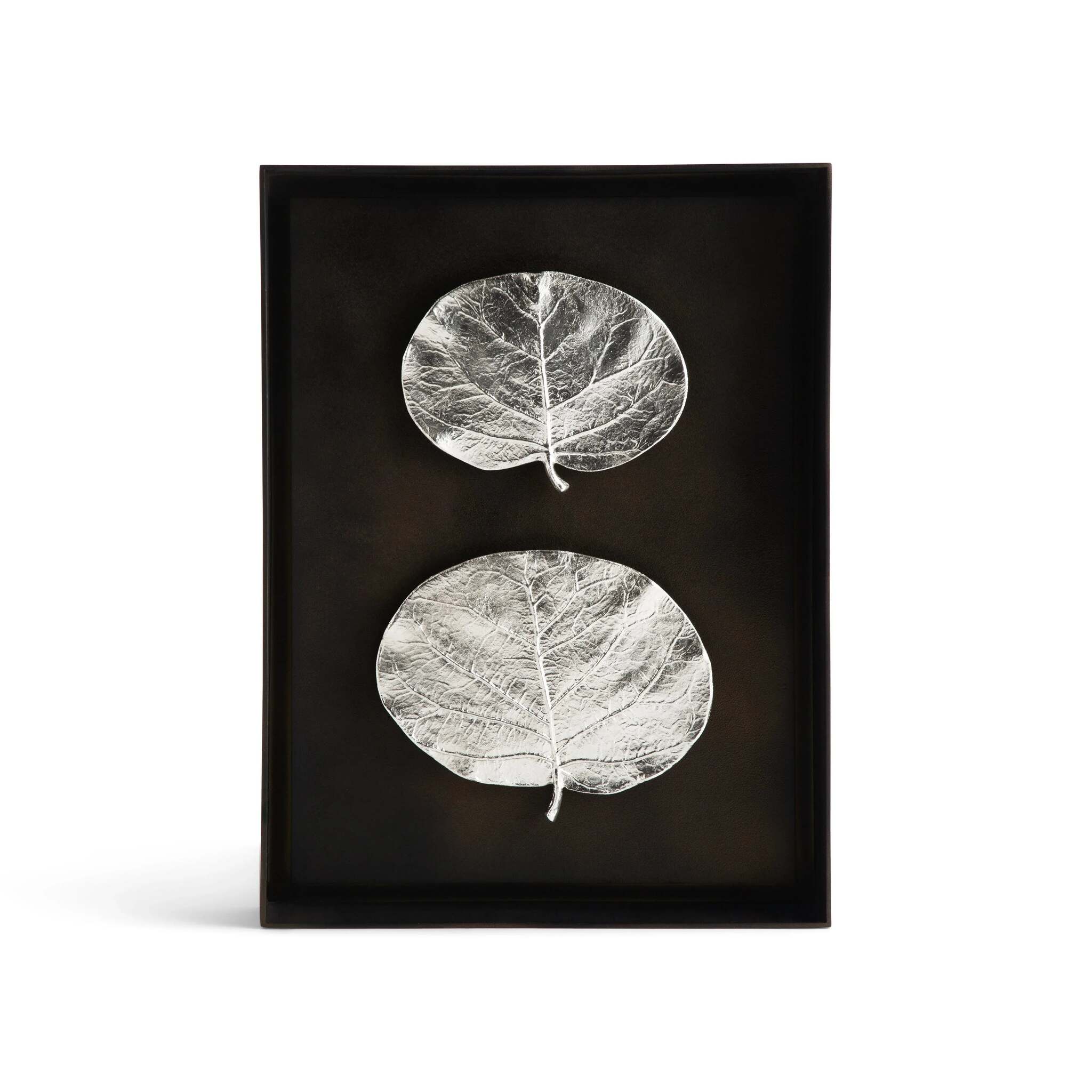 Michael Aram Botanical Leaf Shadow Box - Silver Wall Sculpture