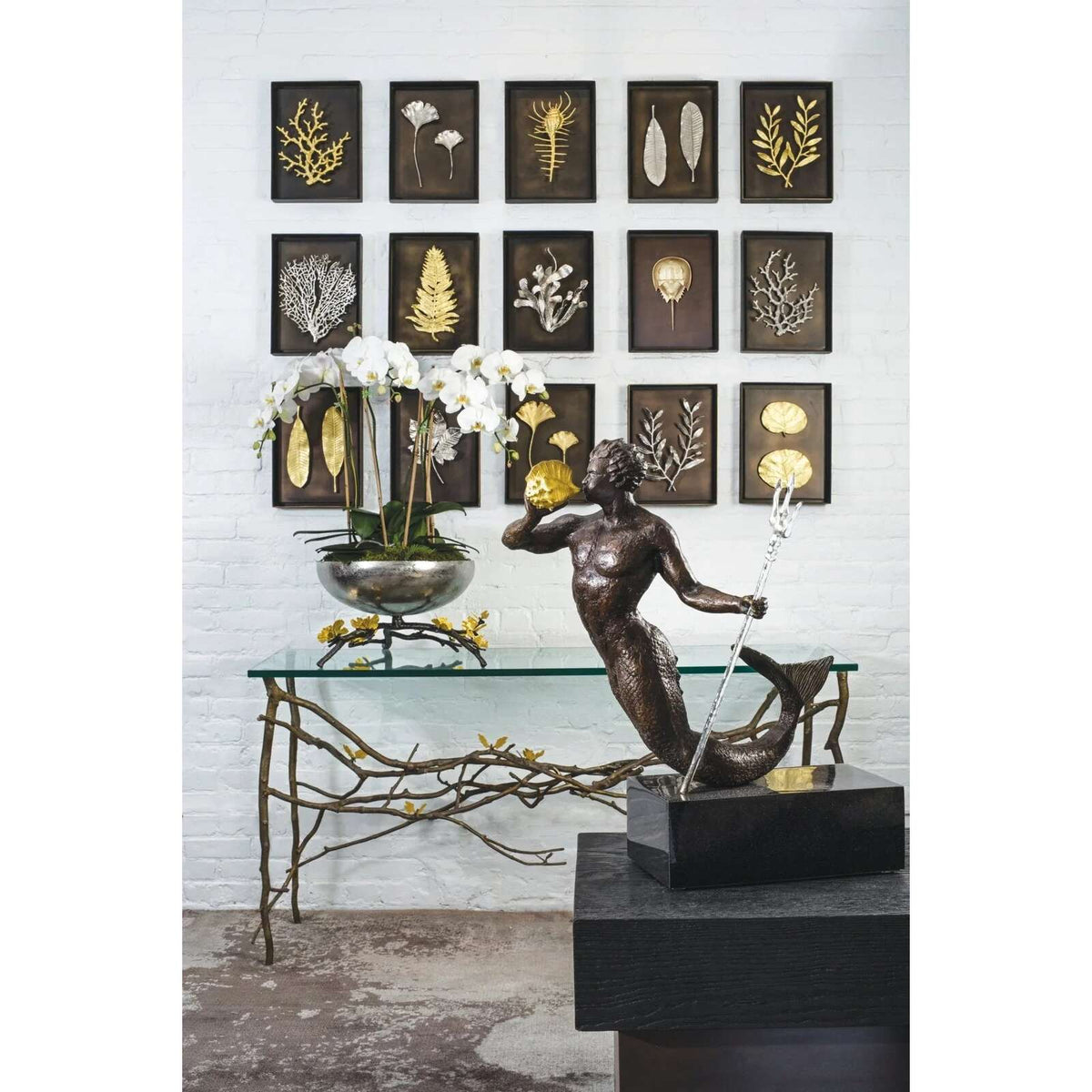 Michael Aram Botanical Leaf Shadow Box Wall Sculpture, alternate view