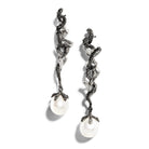 Michael Aram Branch Coral Earrings with Pearls and Diamonds