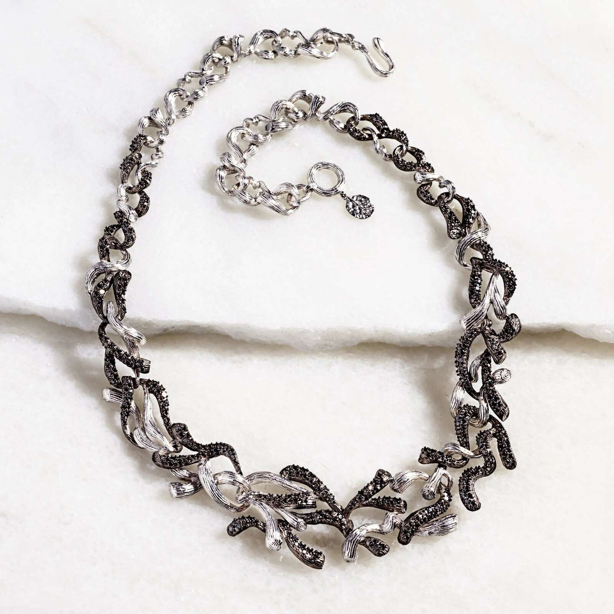 Michael Aram Branch Coral Necklace with Diamonds, alternate view