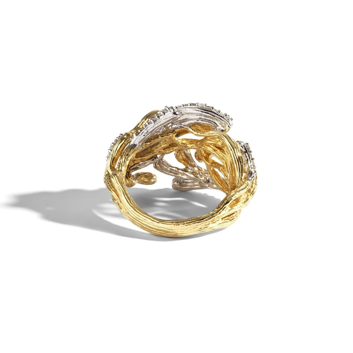 Michael Aram Branch Coral Ring with Diamonds - Gold, alternate view