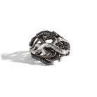Michael Aram Branch Coral Ring with Diamonds - Silver — 7
