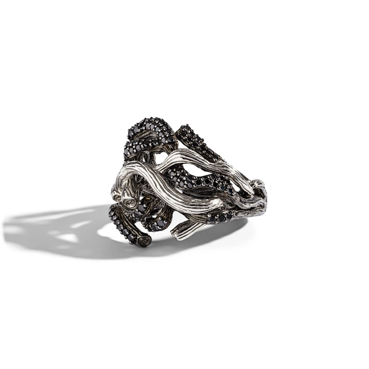 Michael Aram Branch Coral Ring with Diamonds - Silver, alternate view