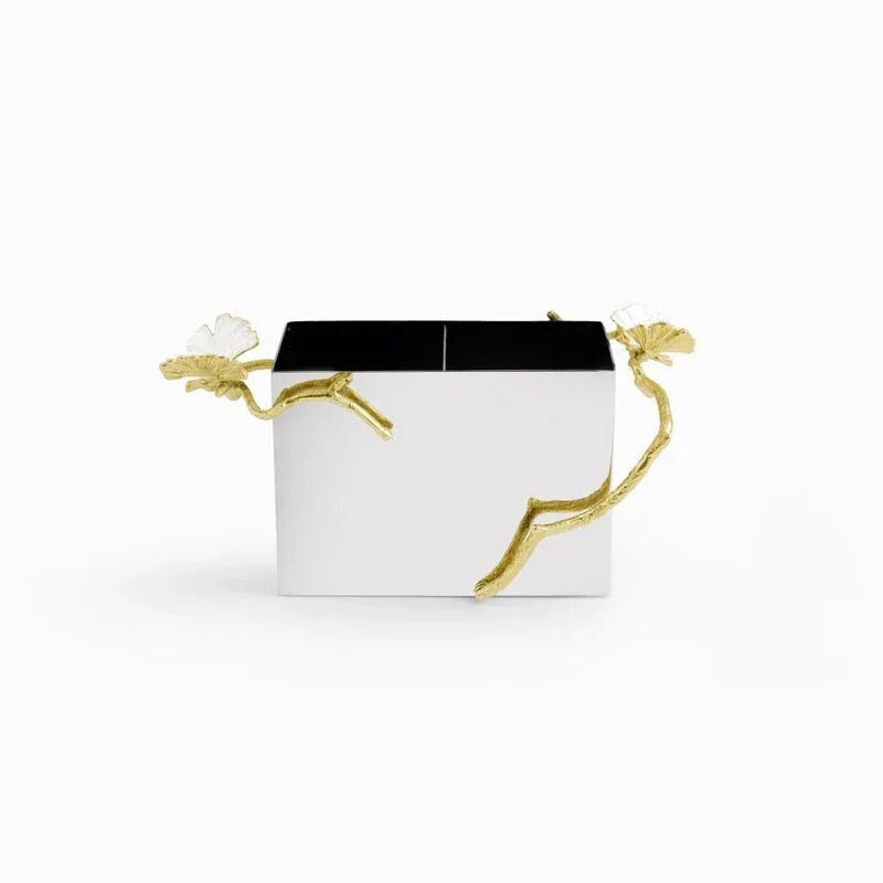 Michael Aram Butterfly Gingko Gold Cutlery Holder Flatware Chests & Caddie