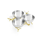 Michael Aram Butterfly Gingko Gold Triple Bowl, alternate view