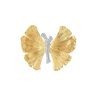Michael Aram Butterfly Ginkgo 40mm Brooch with Diamonds Women's Fine Brooches & Pin