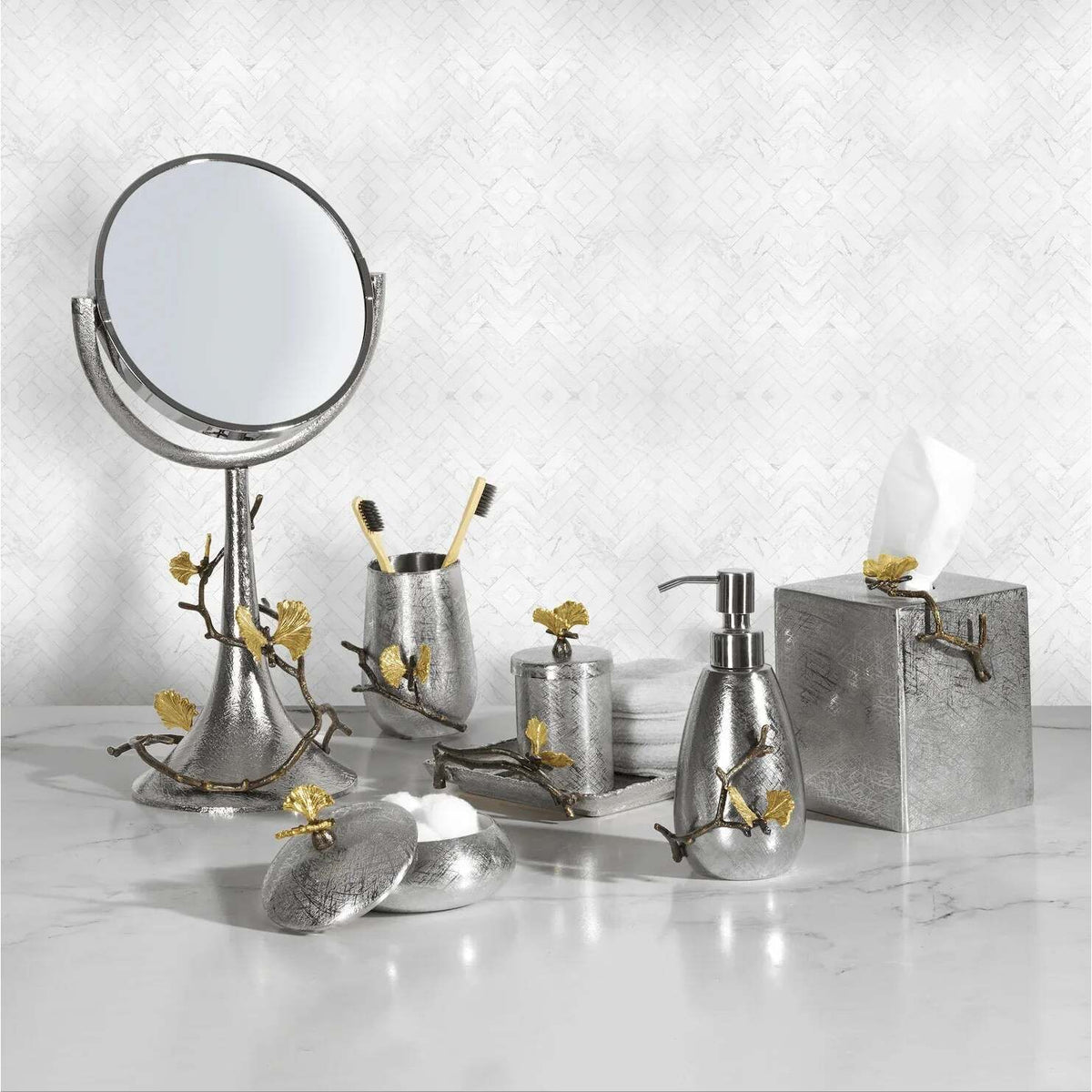 Michael Aram Butterfly Ginkgo Bath Collection - Stainless Steel Bathroom Accessorie, alternate view