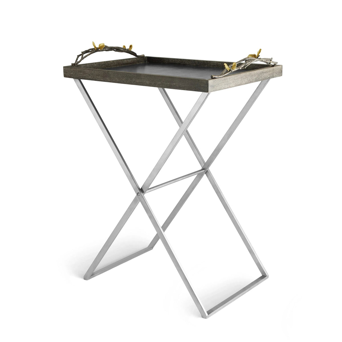 Michael Aram Butterfly Ginkgo Butler Tray Stand Table, alternate view