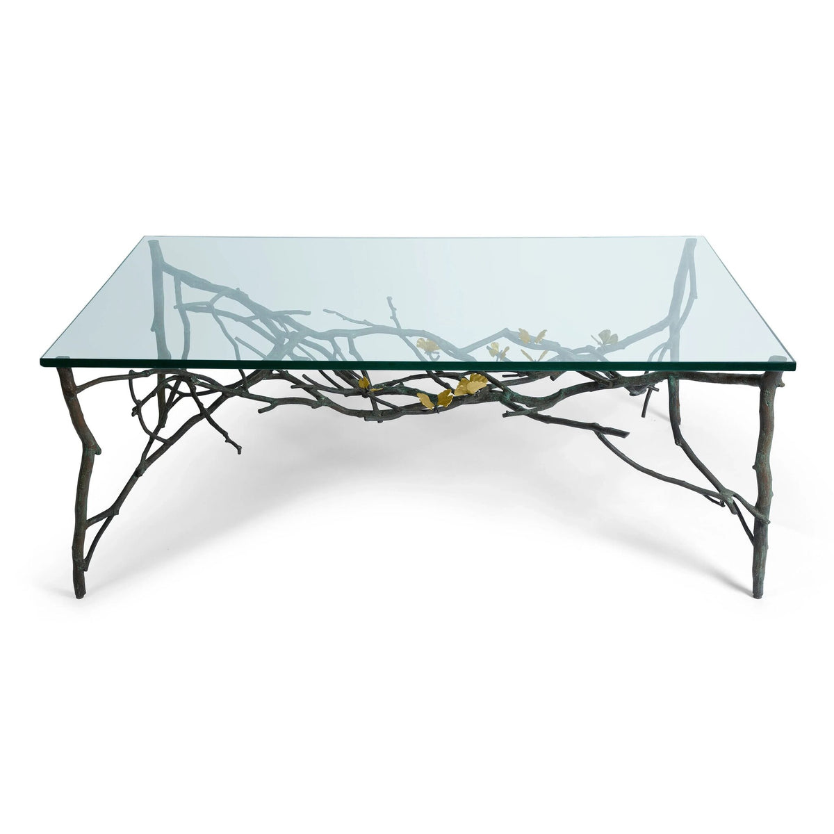 Michael Aram Butterfly Ginkgo Coffee Table, lifestyle view