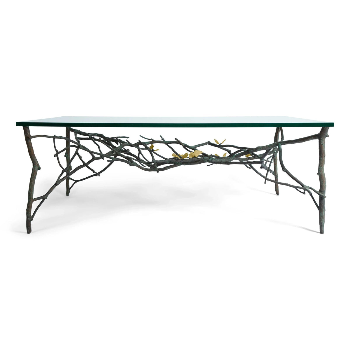 Michael Aram Butterfly Ginkgo Coffee Table, lifestyle view