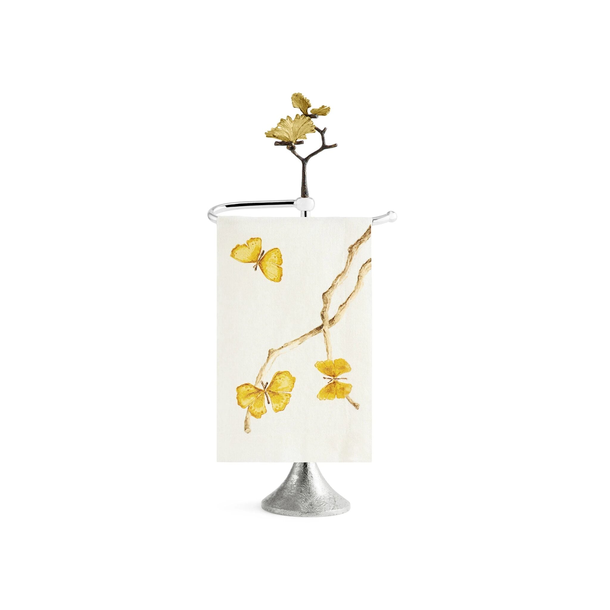 Michael Aram Butterfly Ginkgo Fingertip Towel Stand Bathroom Accessorie — Towel Set