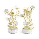 Michael Aram Butterfly Ginkgo Gold Candleholders S/2