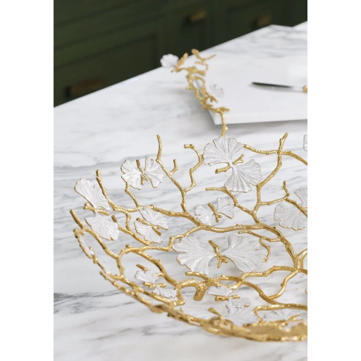 Michael Aram Butterfly Ginkgo Gold Centerpiece Platter, alternate view