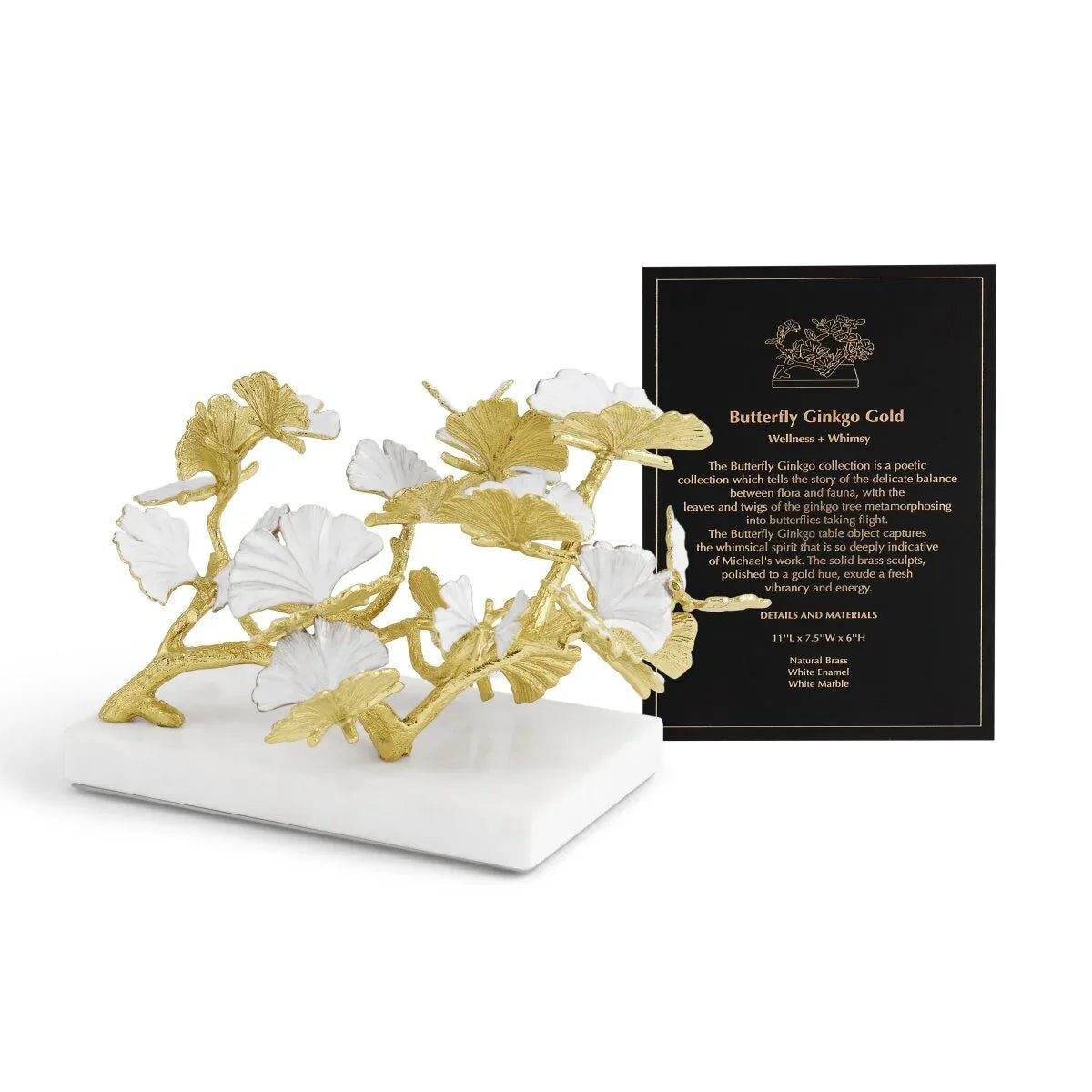 Michael Aram Butterfly Ginkgo Gold Decorative Object Sculpture, alternate view