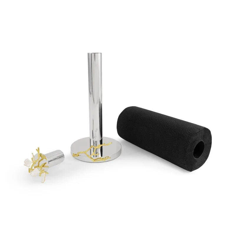 Michael Aram Butterfly Ginkgo Gold Paper Towel Holder, view 5