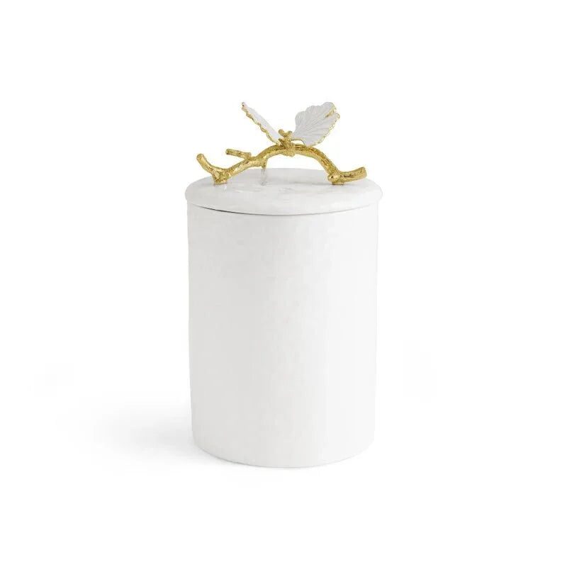 Michael Aram Butterfly Ginkgo Gold Porcelain Canister Decorative Jar, alternate view