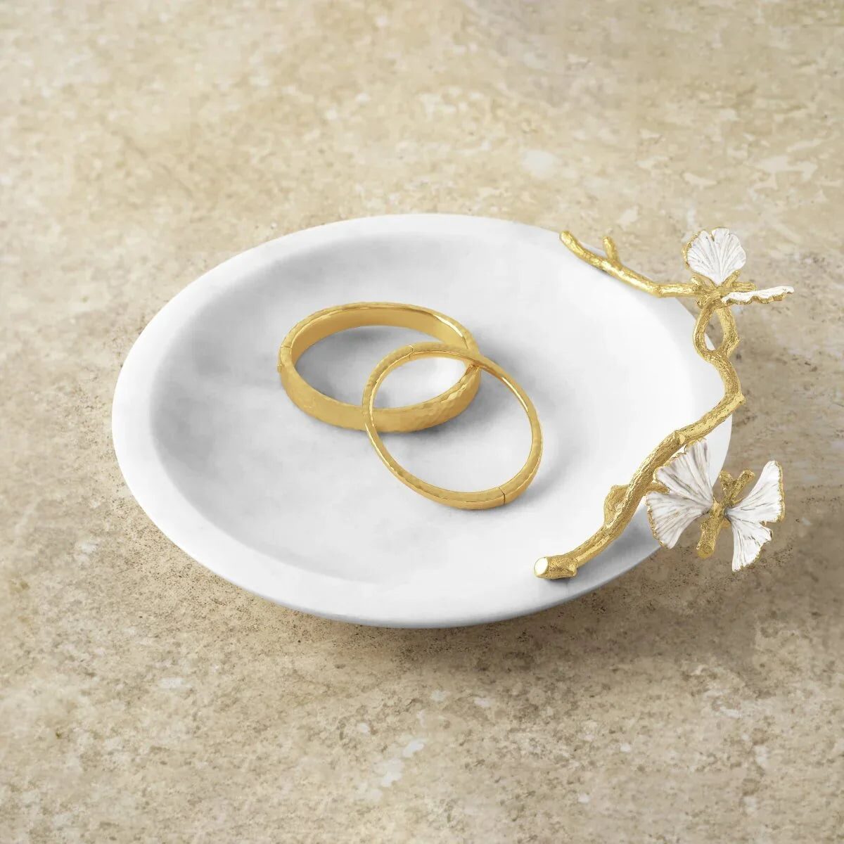 Michael Aram Butterfly Ginkgo Gold Trinket Dish Decorative Tray, alternate view
