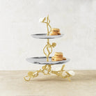 Michael Aram Butterfly Ginkgo Gold Two Tier Etagere Cake Stand, alternate view