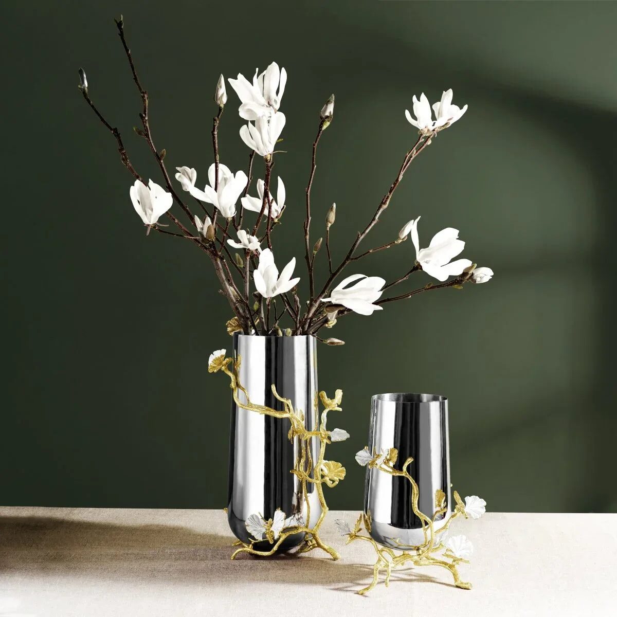 Michael Aram Butterfly Ginkgo Gold Vase, alternate view