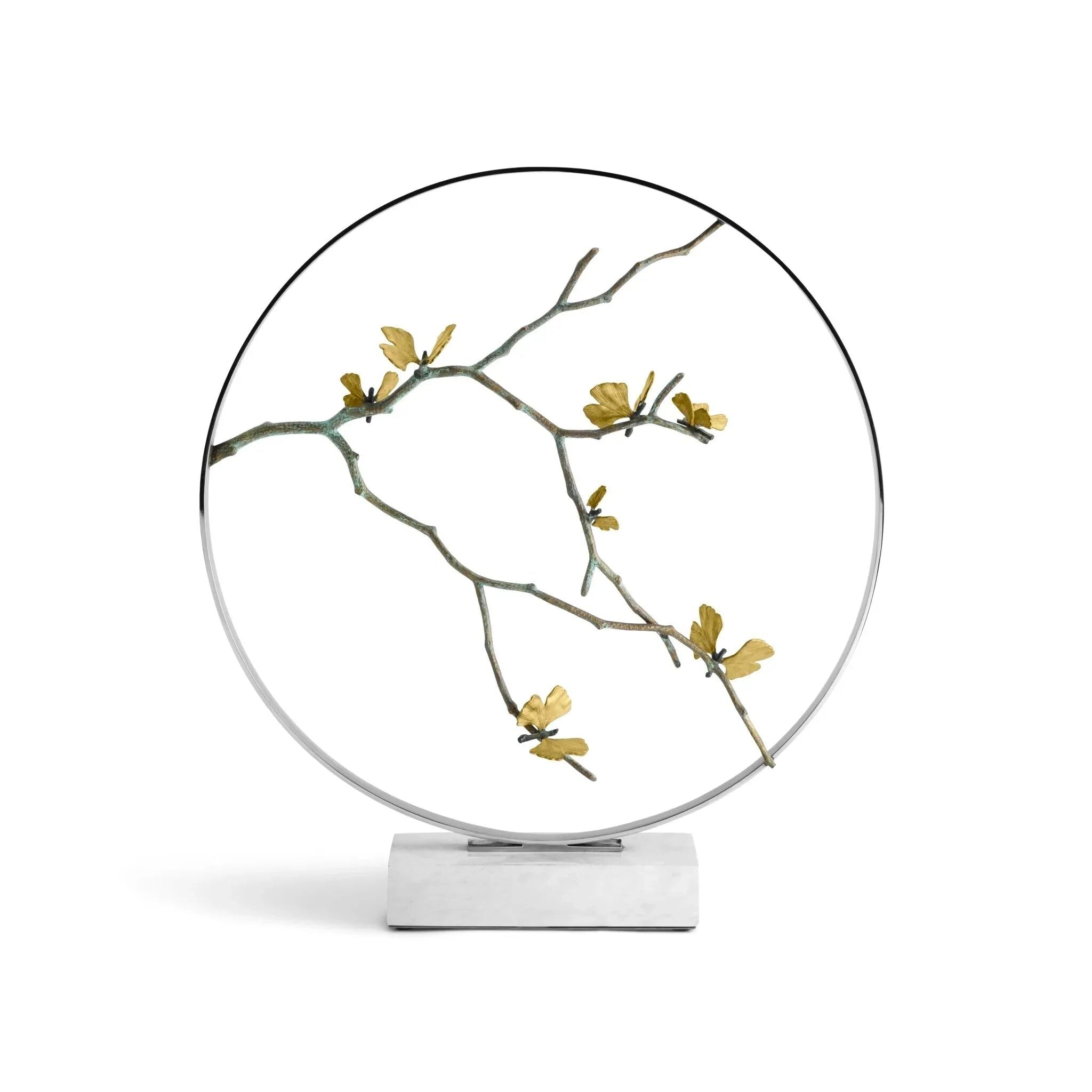 Michael Aram Butterfly Ginkgo Moon Gate Sculpture — 32"