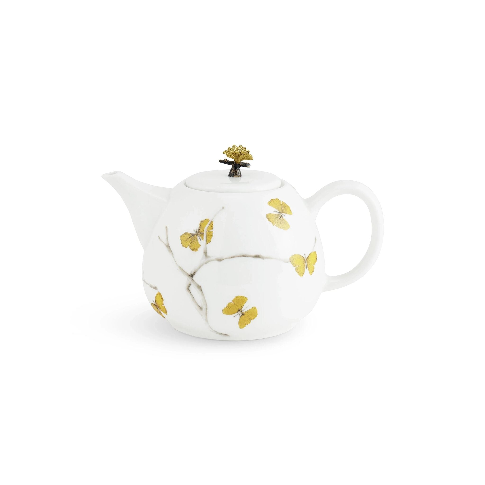 Michael Aram Butterfly Ginkgo Porcelain Tea Set Sugar Bowl — Sugar Pot