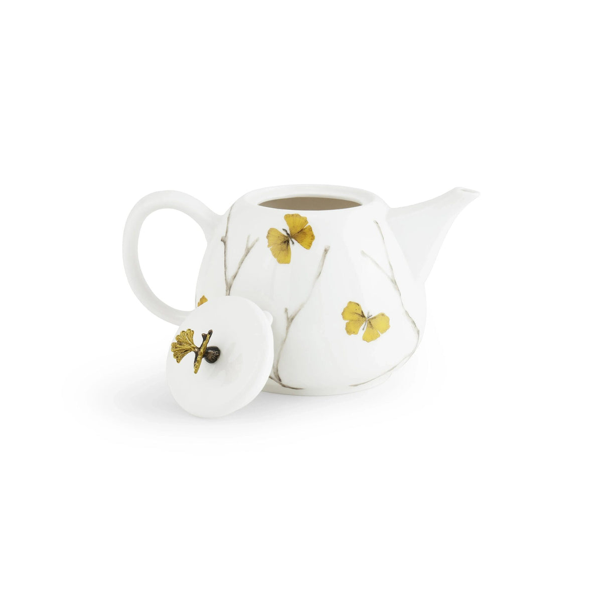 Michael Aram Butterfly Ginkgo Porcelain Tea Set Sugar Bowl, alternate view
