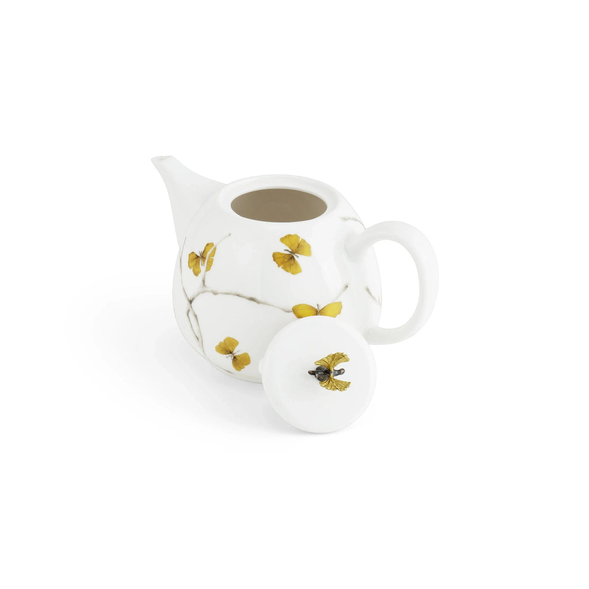 Michael Aram Butterfly Ginkgo Porcelain Tea Set Sugar Bowl, alternate view