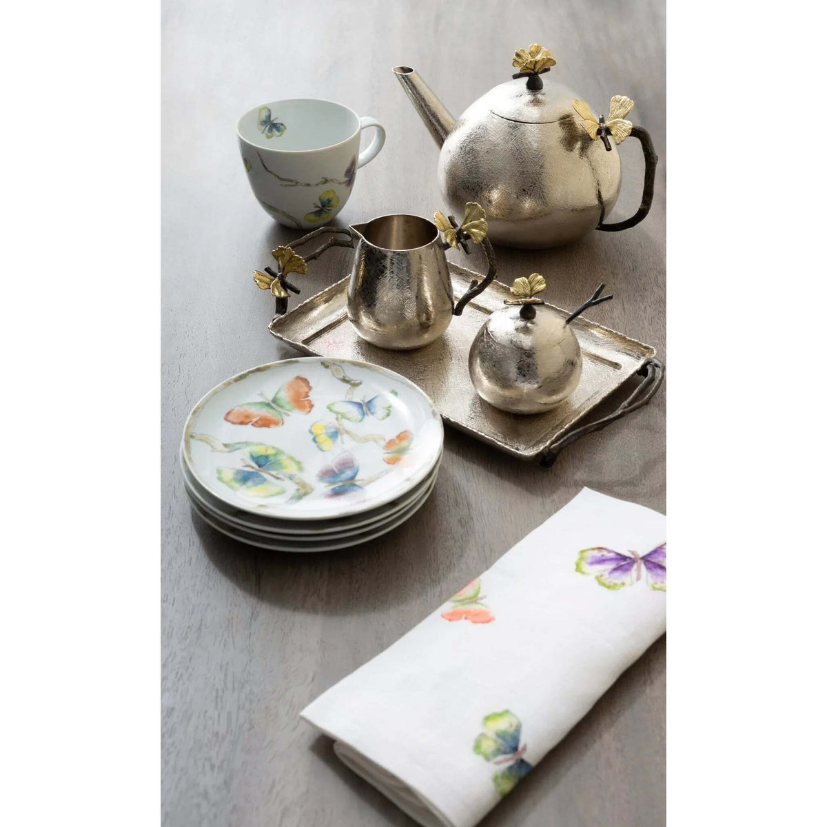 Michael Aram Butterfly Ginkgo Pot with Spoon, alternate view