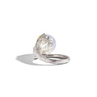 Michael Aram Butterfly Ginkgo Ring with Chalcedony and Diamonds – 7, alternate view