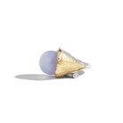 Michael Aram Butterfly Ginkgo Ring with Chalcedony and Diamonds — 7