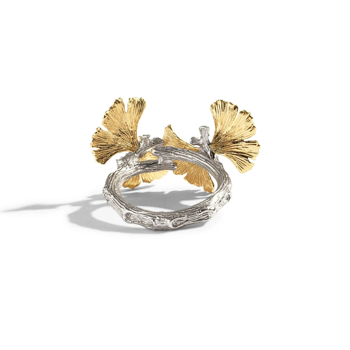 Michael Aram Butterfly Ginkgo Ring with Diamonds - Double, alternate view