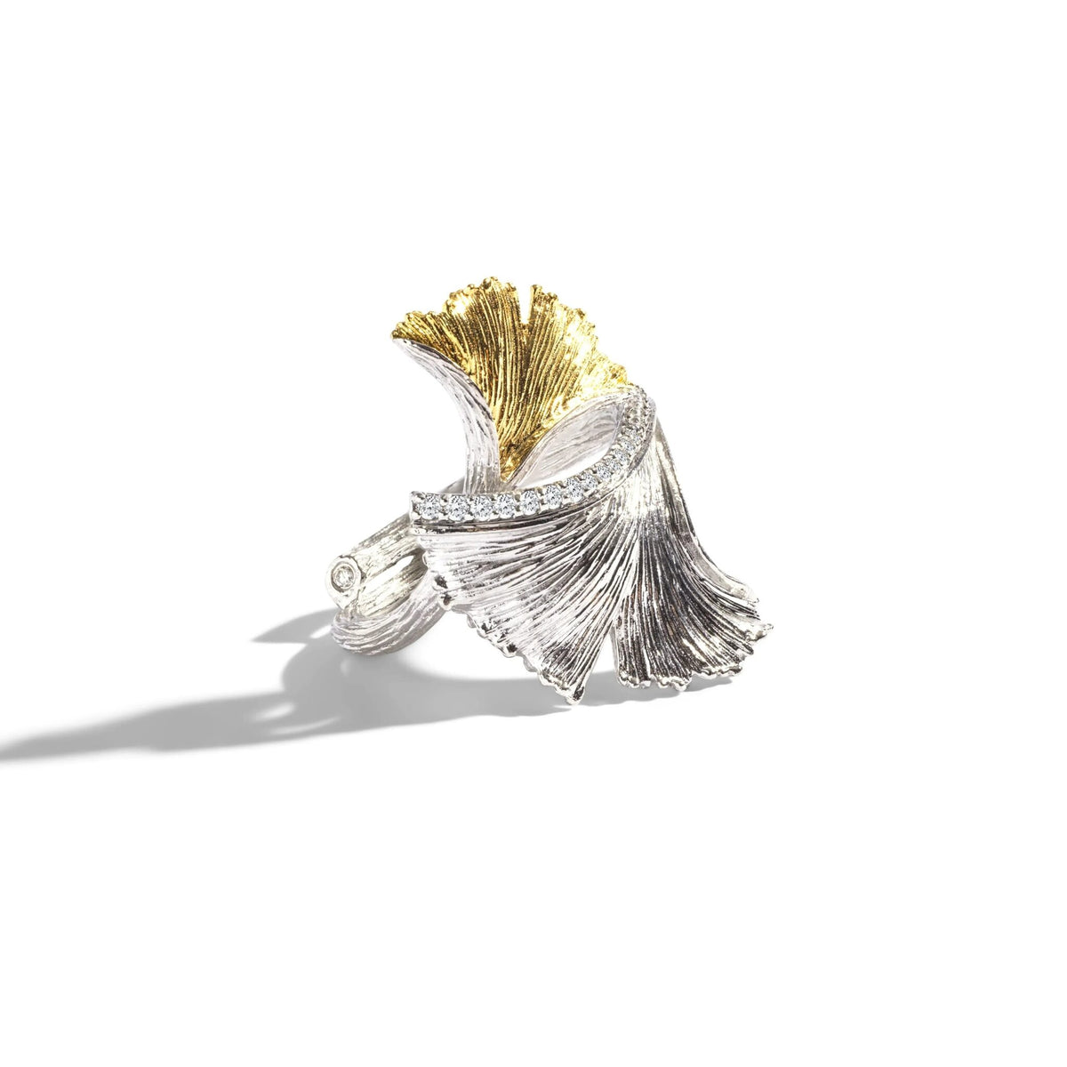 Michael Aram Butterfly Ginkgo Ring with Diamonds, alternate view