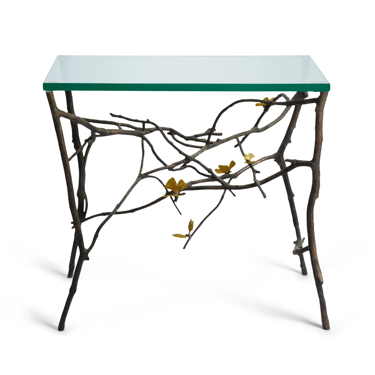 Michael Aram Butterfly Ginkgo Side Table, lifestyle view