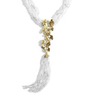 Michael Aram Butterfly Ginkgo Tassel Necklace with Moonstone and Diamonds, alternate view