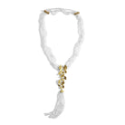 Michael Aram Butterfly Ginkgo Tassel Necklace with Moonstone and Diamonds, alternate view