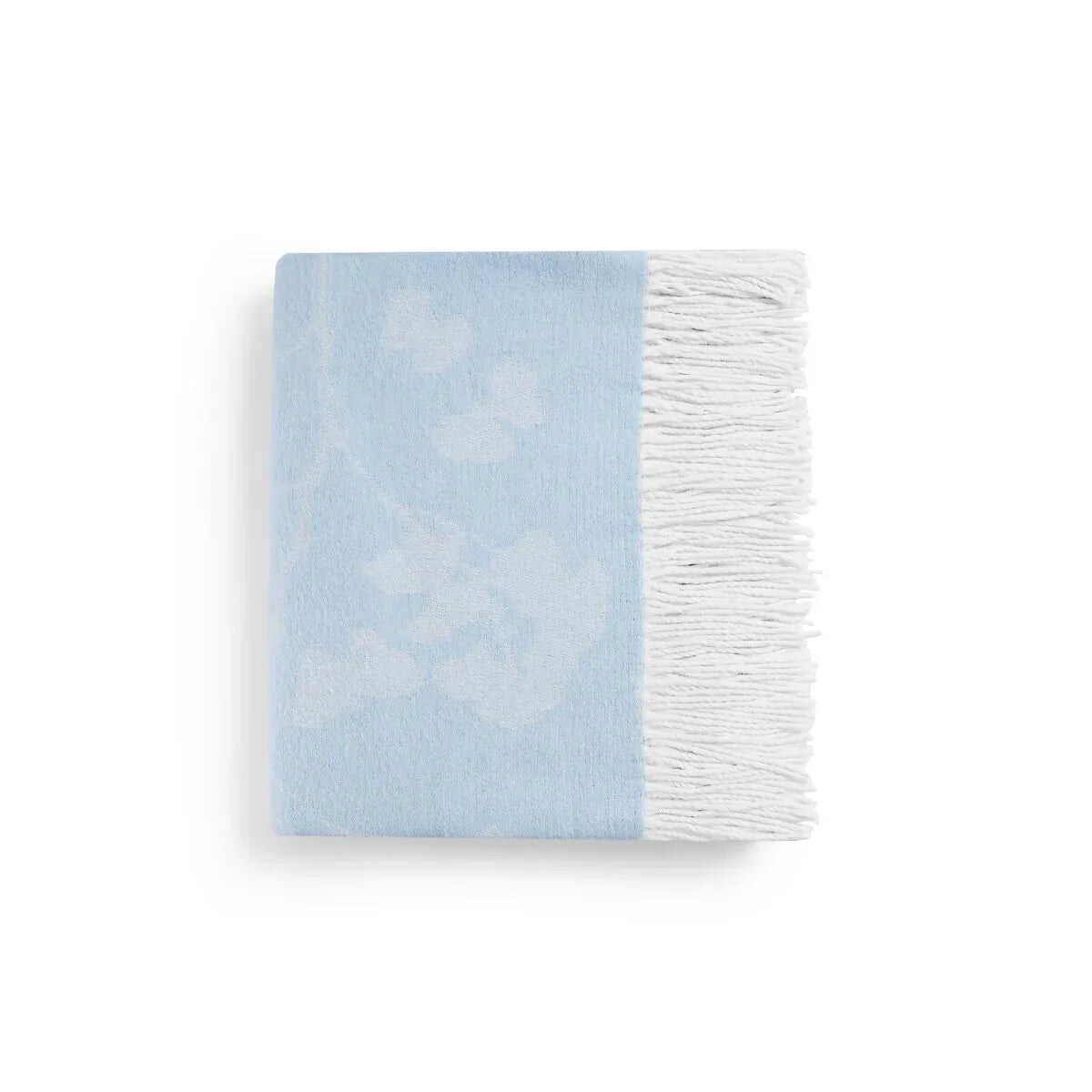 Michael Aram Butterfly Ginkgo Throw Sky and White Throw Blanket