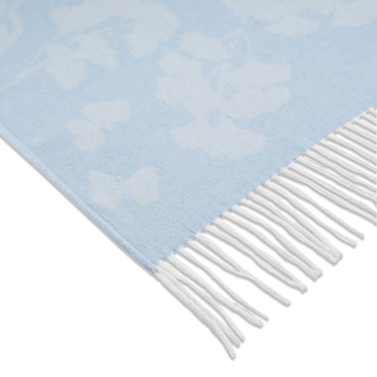 Michael Aram Butterfly Ginkgo Throw Sky and White Throw Blanket, alternate view