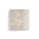 Michael Aram Butterfly Ginkgo Throw Stone and White Throw Blanket