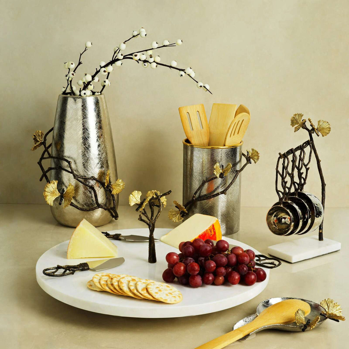 Michael Aram Butterfly Ginkgo Utensil Holder Flatware Chests & Caddie, alternate view