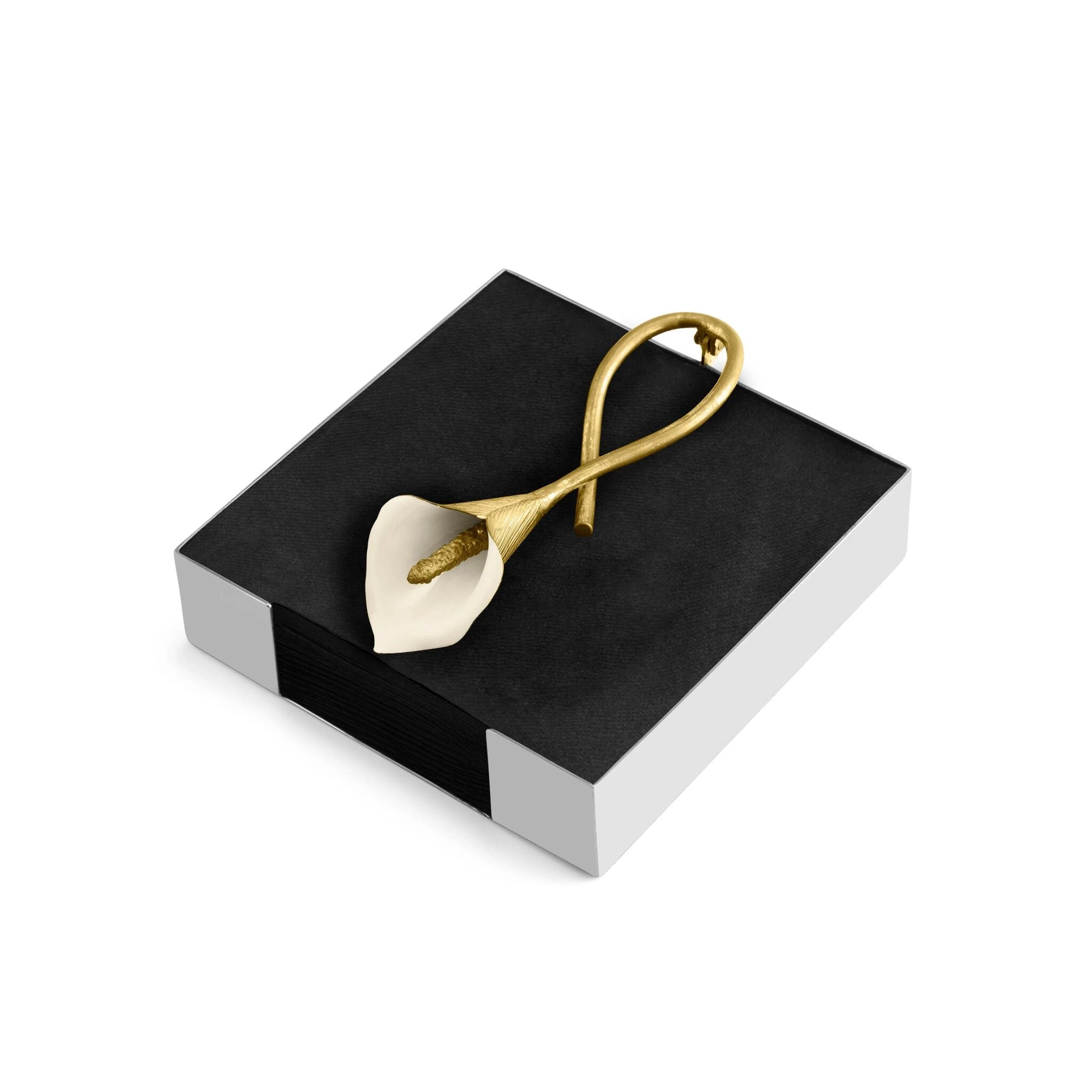 Michael Aram Calla Lily Cocktail Napkin Holder Commercial Paper Napkin Dispenser