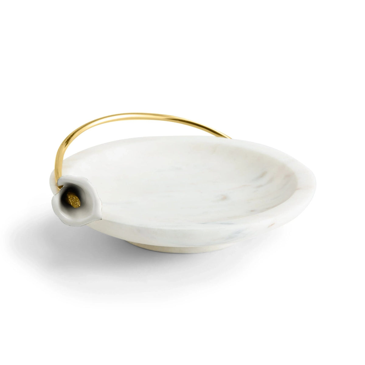 Michael Aram Calla Lily Marble Dish Decorative Tray, alternate view