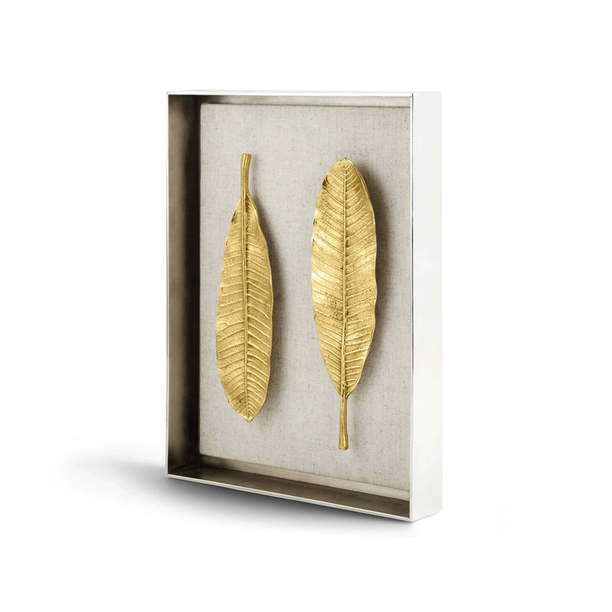 Michael Aram Champa Leaf Fabric Shadow Box Wall Sculpture, alternate view