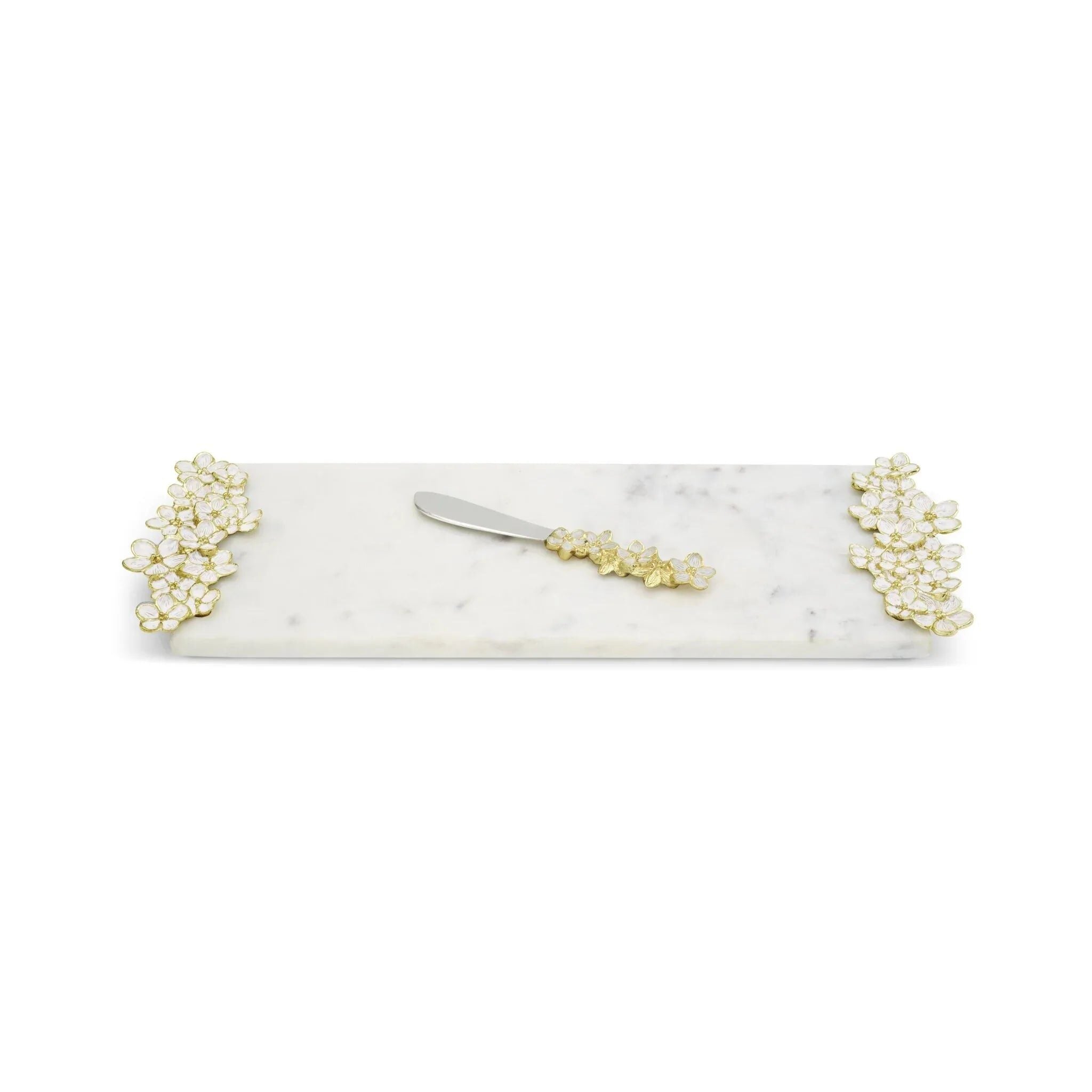 Michael Aram Cherry Blossom Small Cheese Board with Knife Cheese Plate